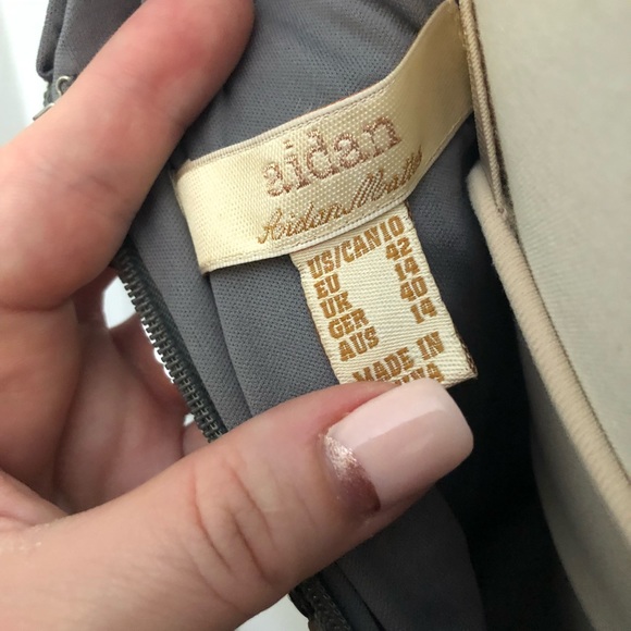 Aidan Mattox Silver Sequin Long Sleeve Cocktail - Picture 6 of 7